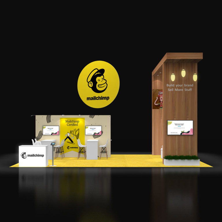 PE2030 07 — 20x30 trade show booth rental by Pure Exhibits