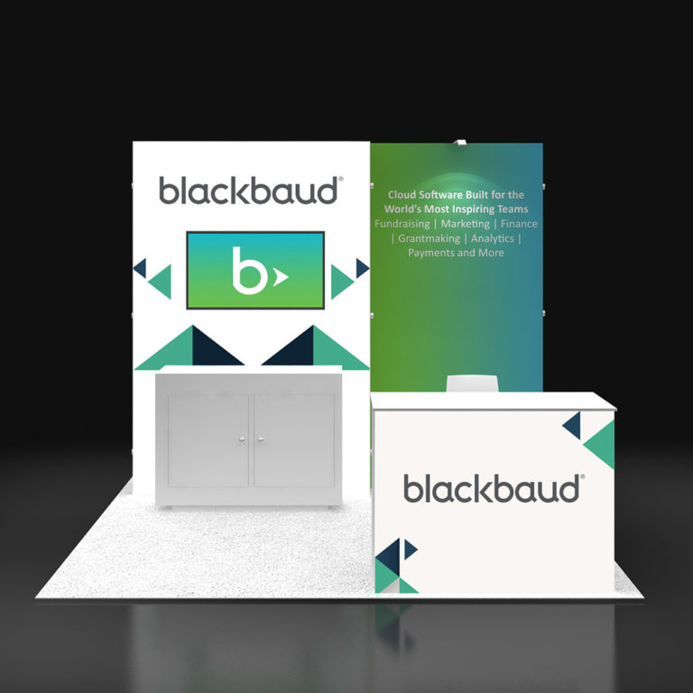 PE1010 02 — 10x10 trade show booth rental by Pure Exhibits