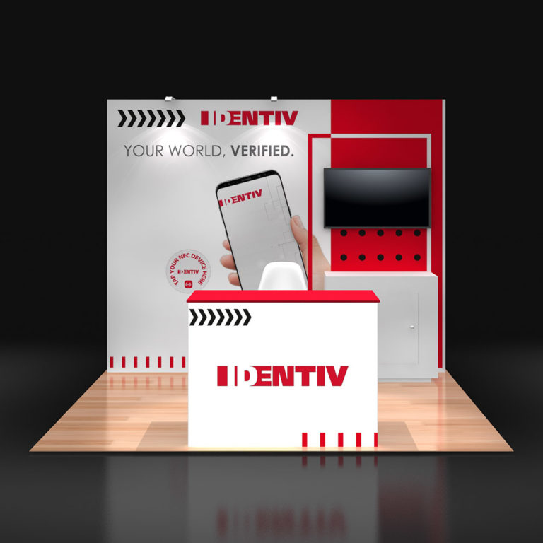 PE1010 06 — 10x10 trade show booth rental by Pure Exhibits