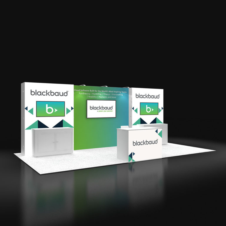 PE1020 02 — 10x20 trade show booth rental by Pure Exhibits