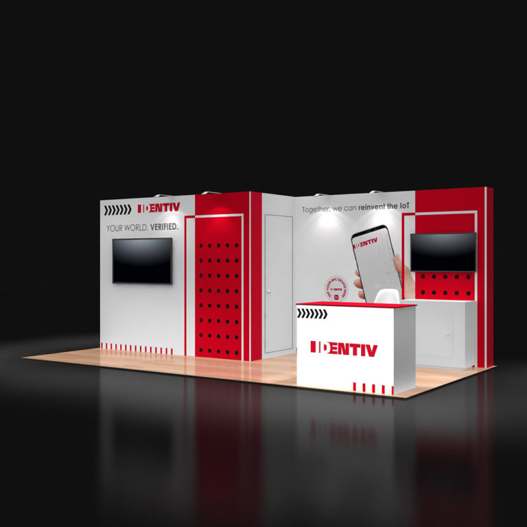 PE1020 06 — 10x20 trade show booth rental by Pure Exhibits