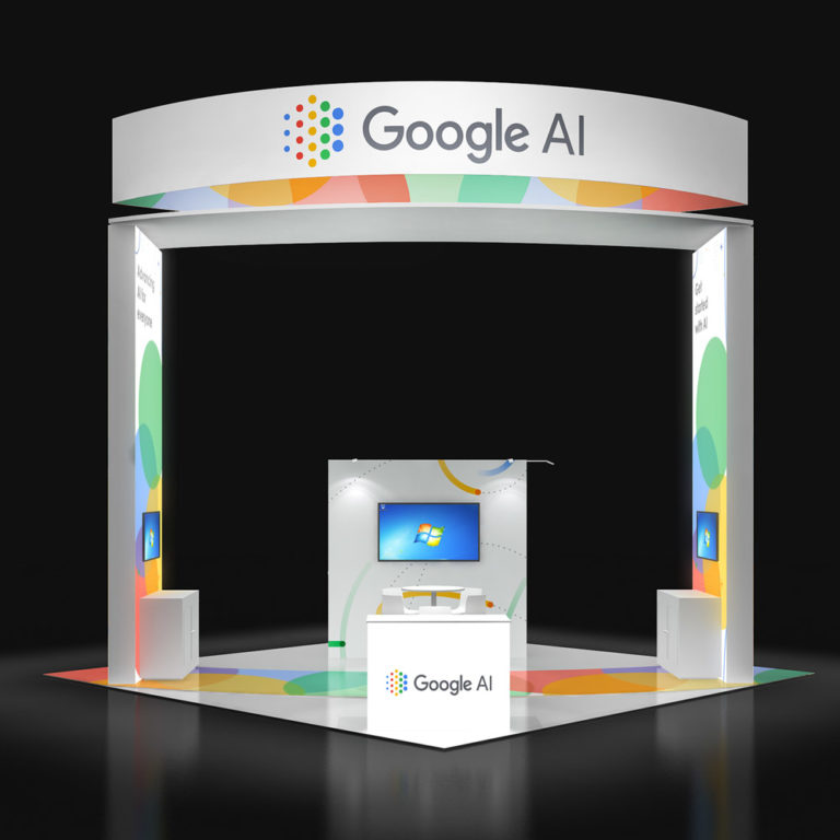 PE2020 04 — 20x20 trade show booth rental by Pure Exhibits