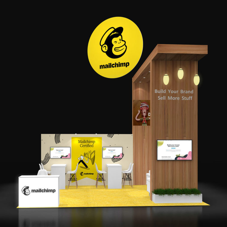 PE2020 07 — 20x20 trade show booth rental by Pure Exhibits