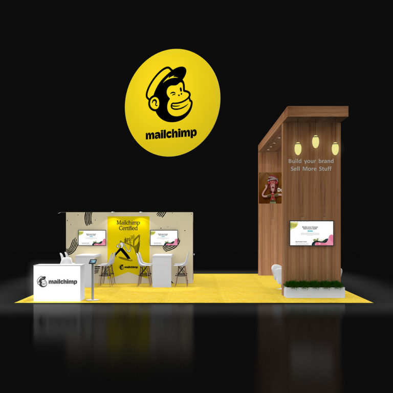 PE3030 07 — 30x30 trade show booth rental by Pure Exhibits