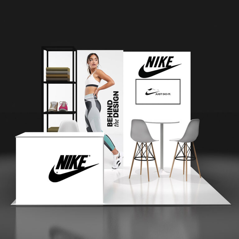 PE1010 08 — 10x10 trade show booth rental by Pure Exhibits