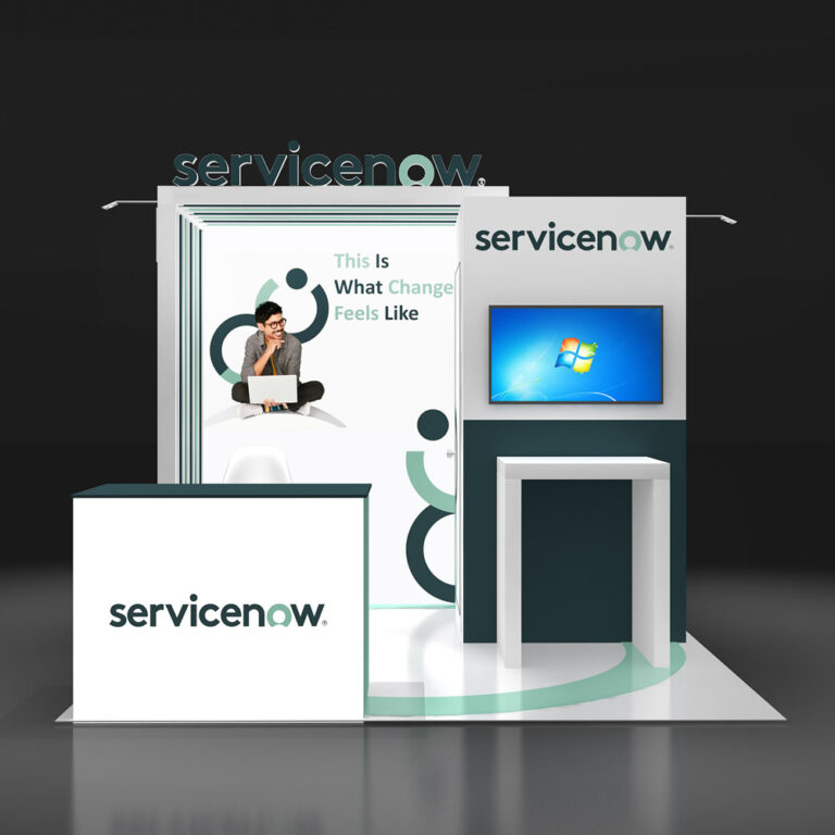 PE1010 11 — 10x10 trade show booth rental by Pure Exhibits