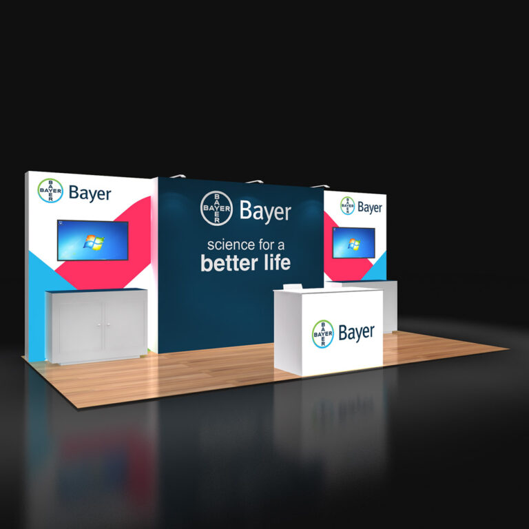 PE1020 10 — 10x20 trade show booth rental by Pure Exhibits