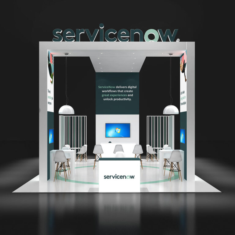 PE2030 11 — 20x30 trade show booth rental by Pure Exhibits