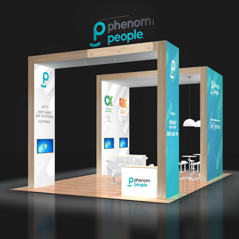 PE2030 13 — 20x30 trade show booth rental by Pure Exhibits