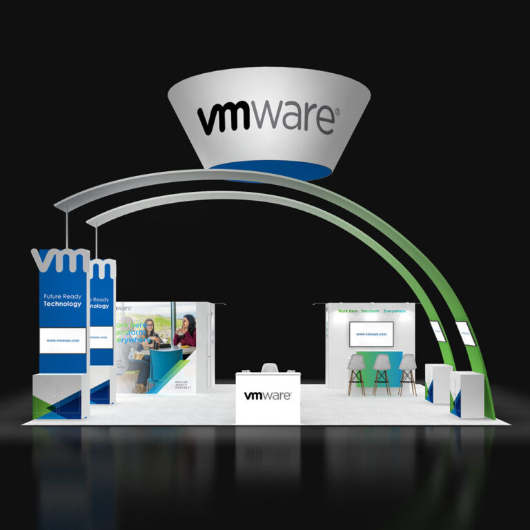 PE3030 10 — 30x30 trade show booth rental by Pure Exhibits