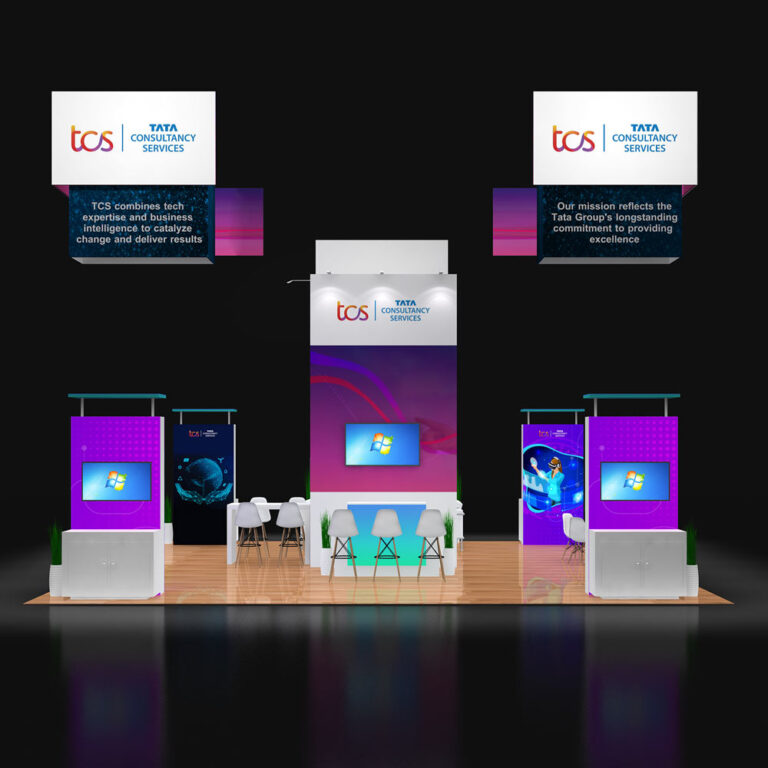 PU3030 12 — 30x30 trade show booth rental by Pure Exhibits