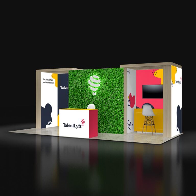 PE1020 14 — 10x20 trade show booth rental by Pure Exhibits