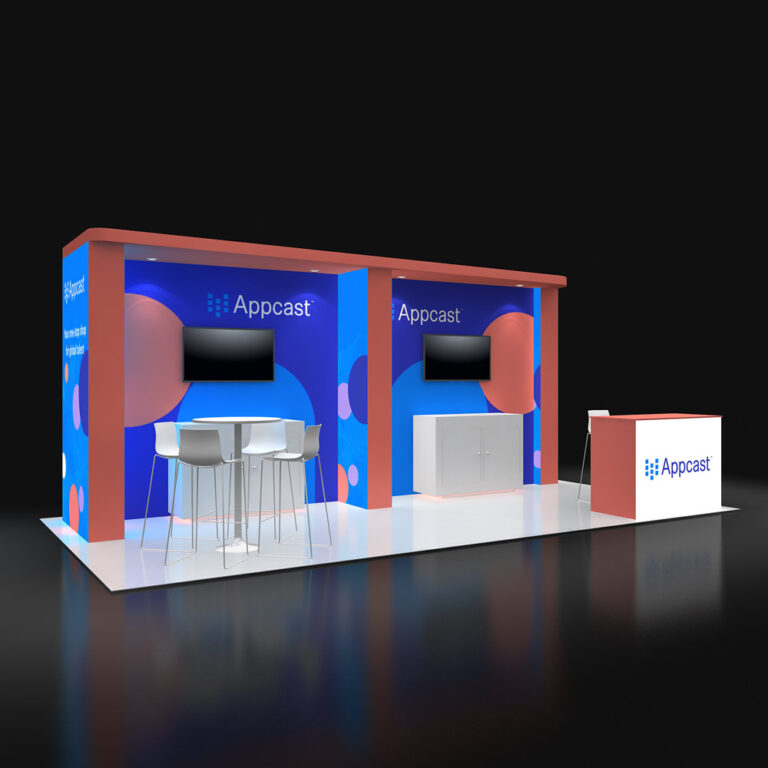 PE1020 15 — 10x20 trade show booth rental by Pure Exhibits