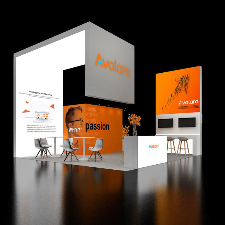 PE2020 16 — 20x20 trade show booth rental by Pure Exhibits