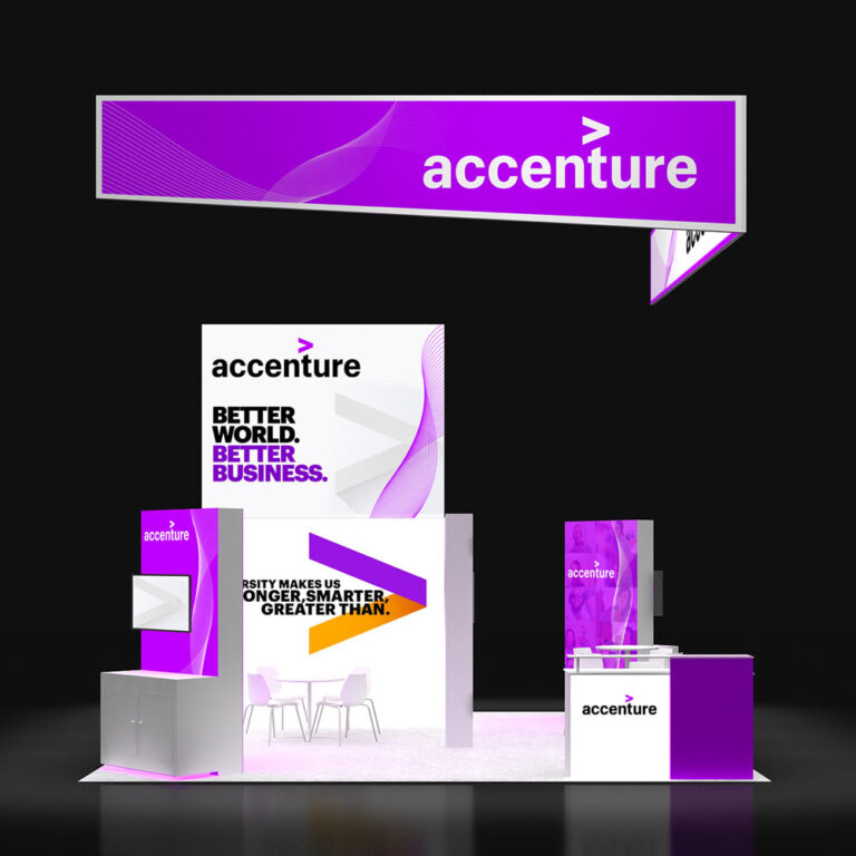 PE2020 17 — 20x20 trade show booth rental by Pure Exhibits