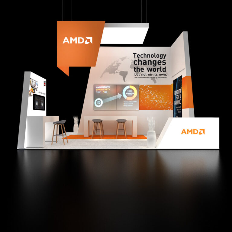 PE2020 18 — 20x20 trade show booth rental by Pure Exhibits