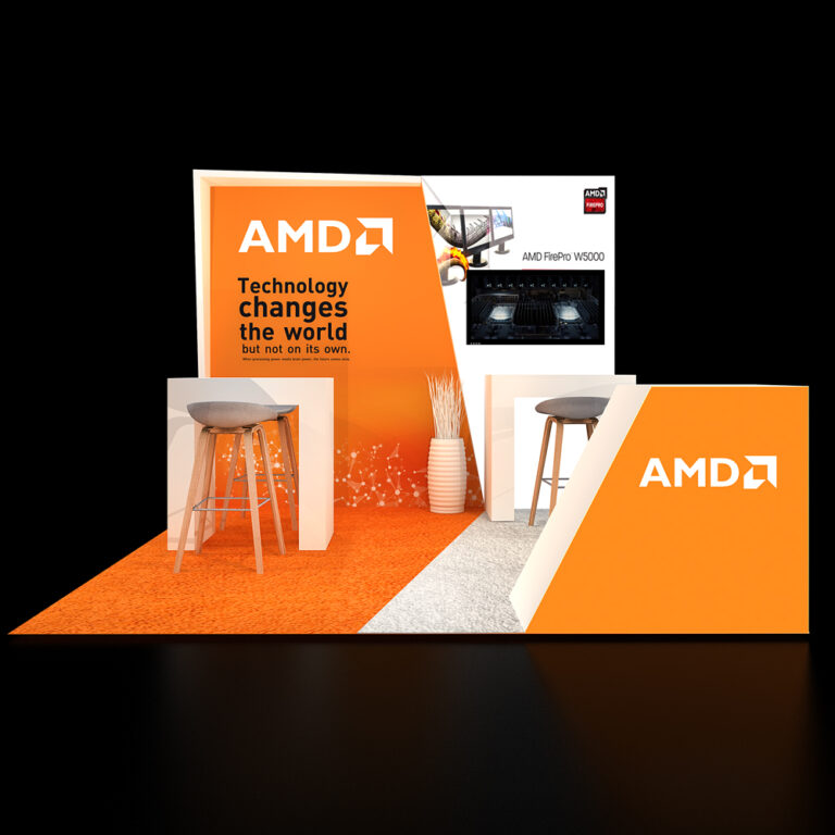 PE1010 17 — 10x10 trade show booth rental by Pure Exhibits