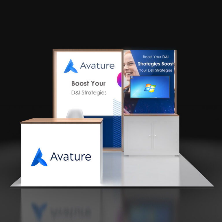 PE1010 19 — 10x10 trade show booth rental by Pure Exhibits