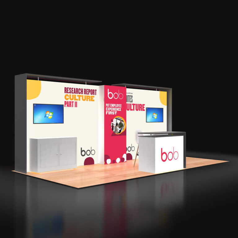 PE1020 17 — 10x20 trade show booth rental by Pure Exhibits