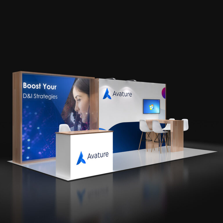 PE1020 18 — 10x20 trade show booth rental by Pure Exhibits