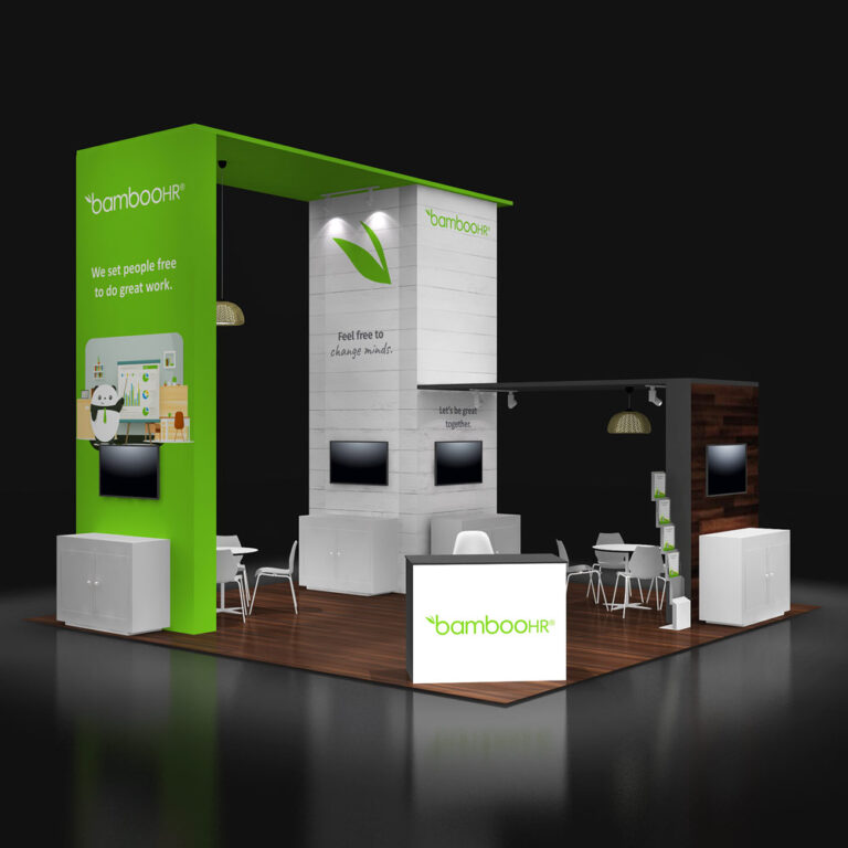 PE2020 20 — 20x20 trade show booth rental by Pure Exhibits