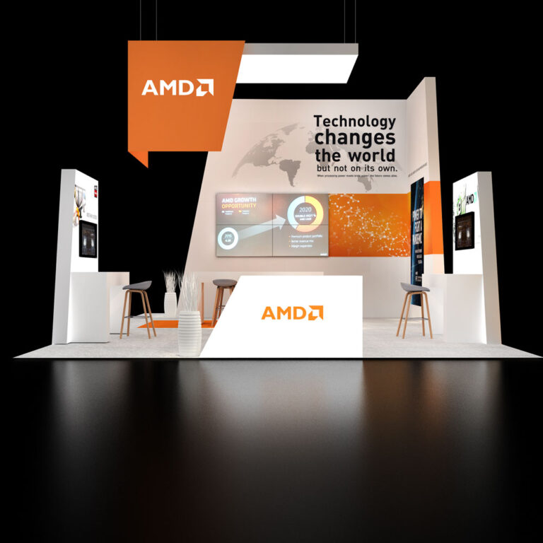 PE2030 17 — 20x30 trade show booth rental by Pure Exhibits