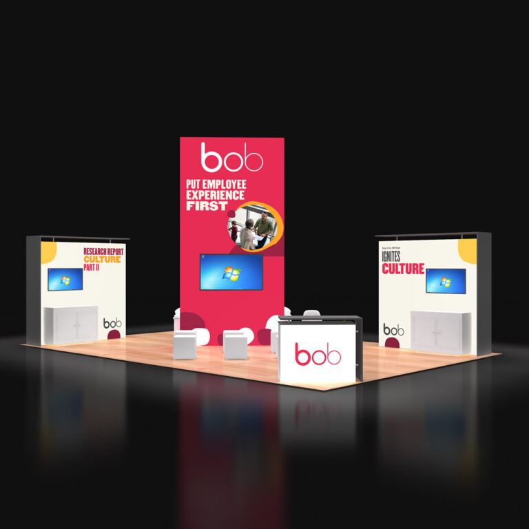PE2030 18 — 20x30 trade show booth rental by Pure Exhibits