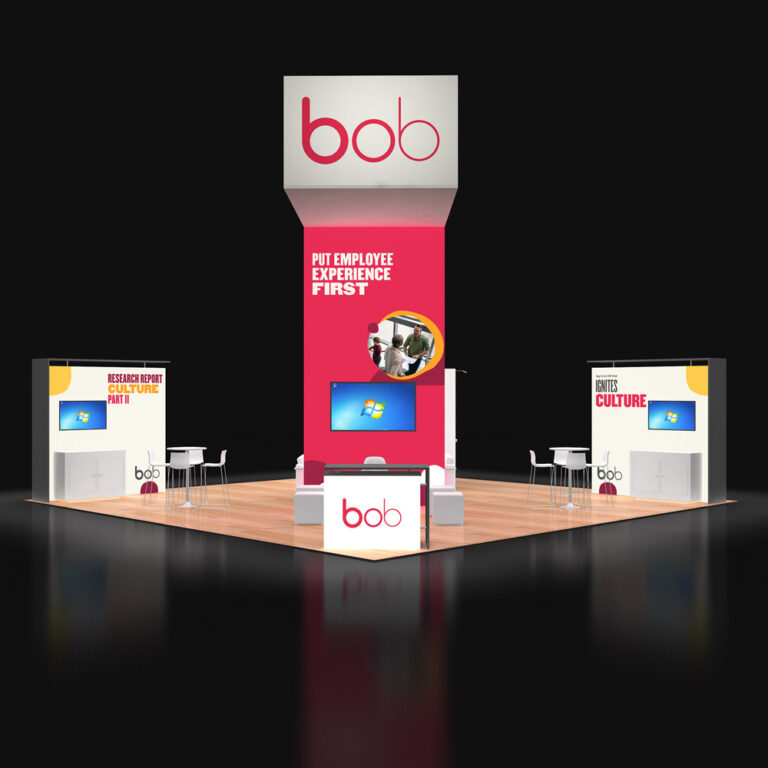 PE3030 19 — 30x30 trade show booth rental by Pure Exhibits