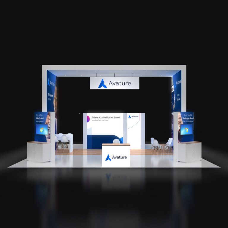 PE3030 20 — 30x30 trade show booth rental by Pure Exhibits