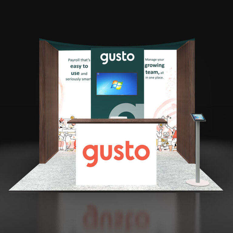 PE1010 20 — 10x10 trade show booth rental by Pure Exhibits