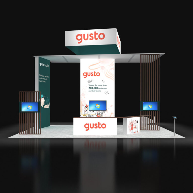 PE2030 20 — 20x30 trade show booth rental by Pure Exhibits