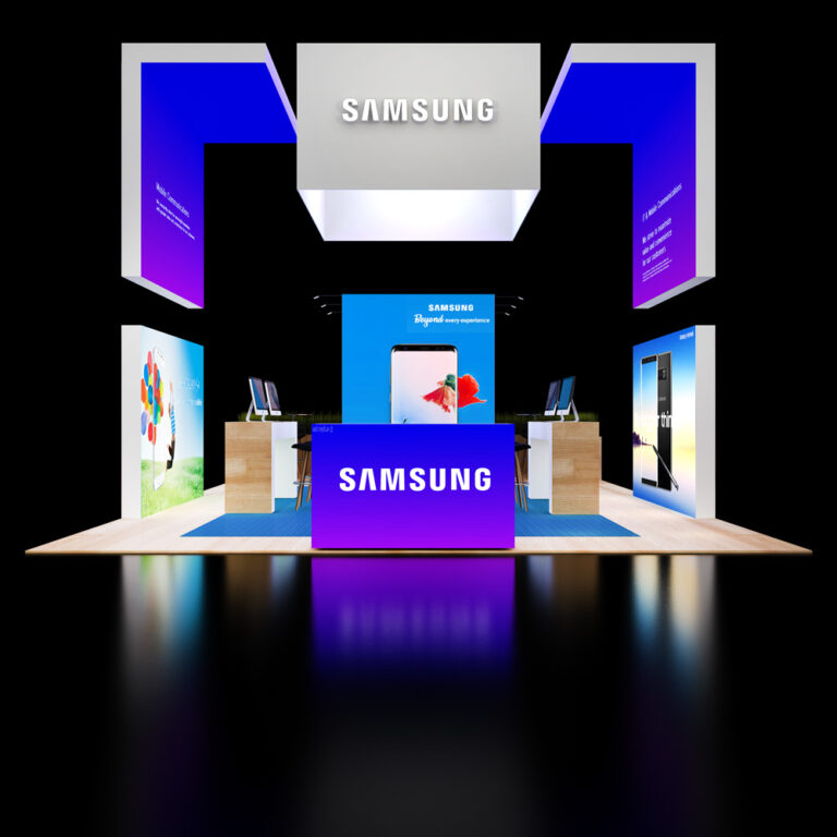 PE2030 22 — 20x30 trade show booth rental by Pure Exhibits