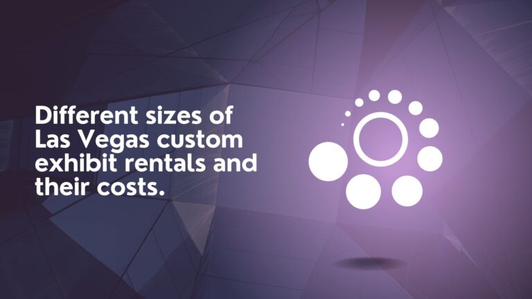 Different sizes of Las Vegas custom exhibit rentals and their costs.