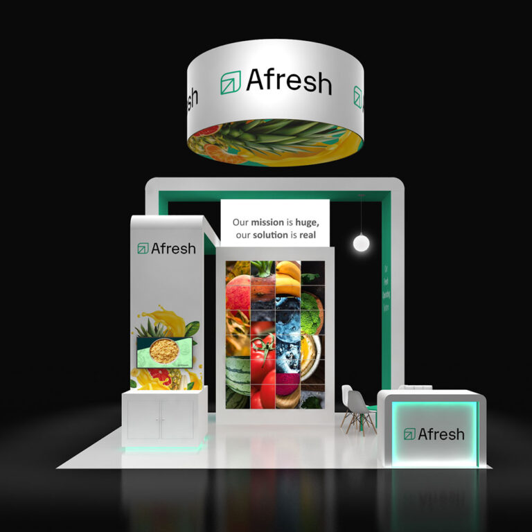 PE2020 25 — 20x20 trade show booth rental by Pure Exhibits