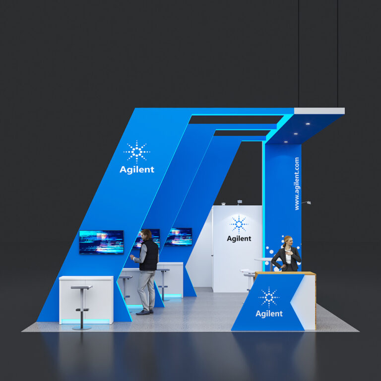 PE2020 27 — 20x20 trade show booth rental by Pure Exhibits