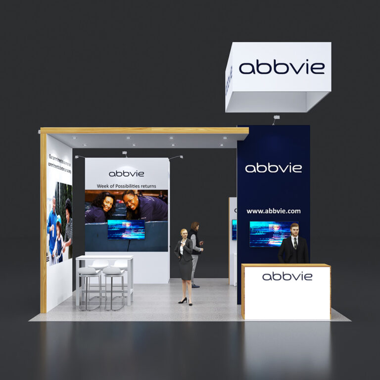 PE2020 29 — 20x20 trade show booth rental by Pure Exhibits