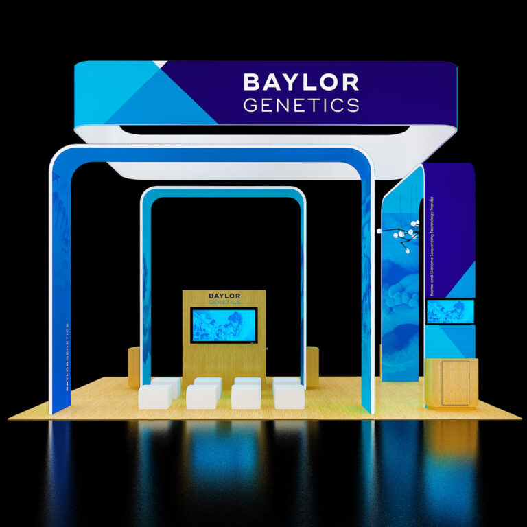 PE2030 23 — 20x30 trade show booth rental by Pure Exhibits