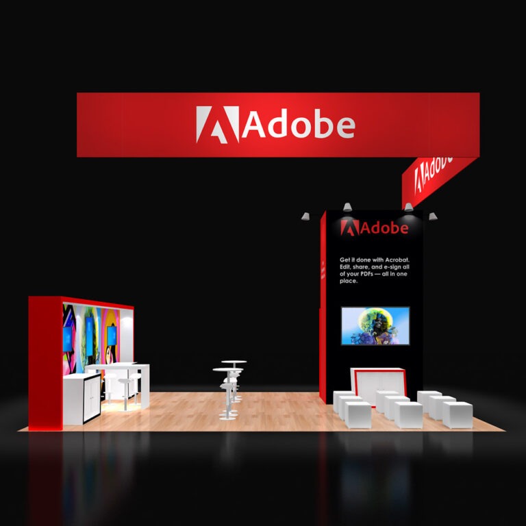 PE2030 24 — 20x30 trade show booth rental by Pure Exhibits