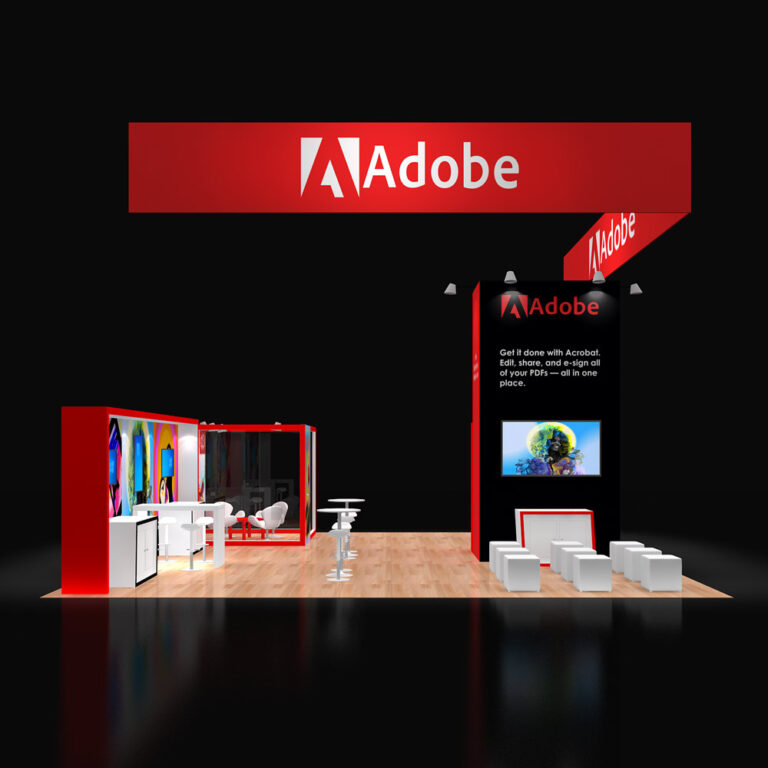 PE3030 23 — 30x30 trade show booth rental by Pure Exhibits