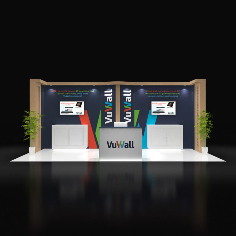 PE1020 22 — 10x20 trade show booth rental by Pure Exhibits