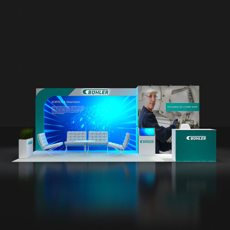 PE1020 23 — 10x20 trade show booth rental by Pure Exhibits