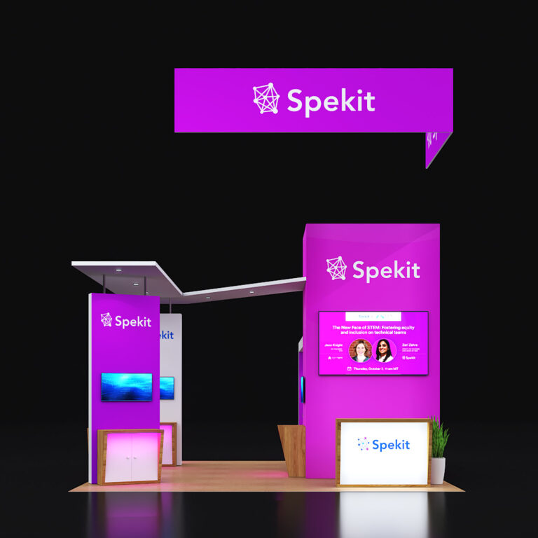 PE2020 34 — 20x20 trade show booth rental by Pure Exhibits