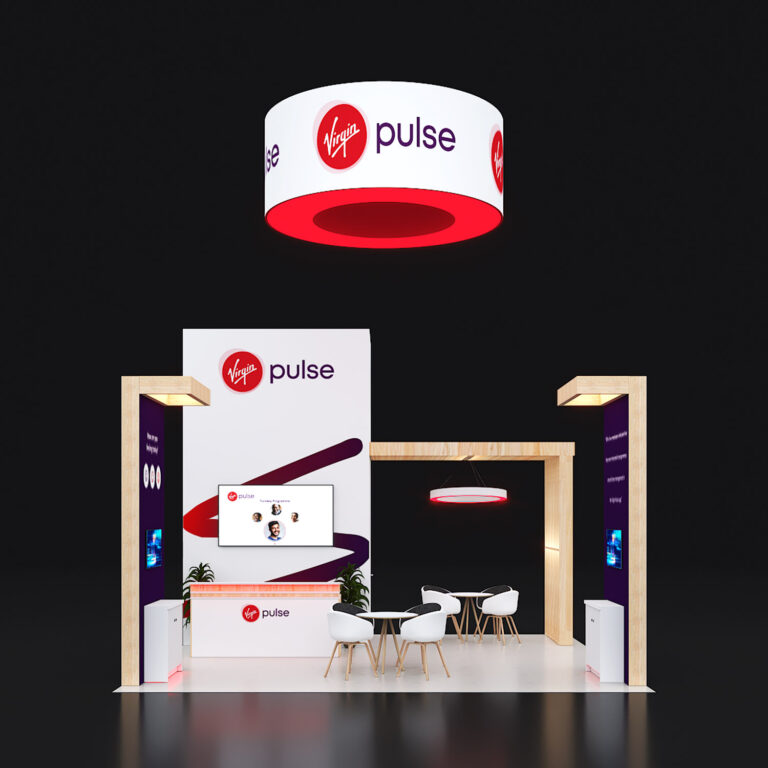 PE2020 38 — 20x20 trade show booth rental by Pure Exhibits
