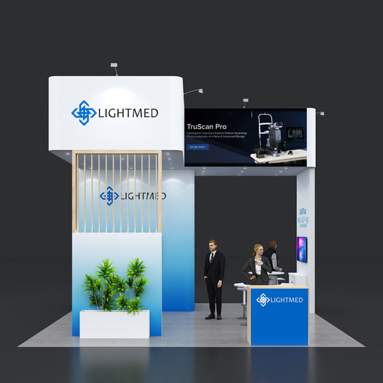 PE2020 32 — 20x20 trade show booth rental by Pure Exhibits
