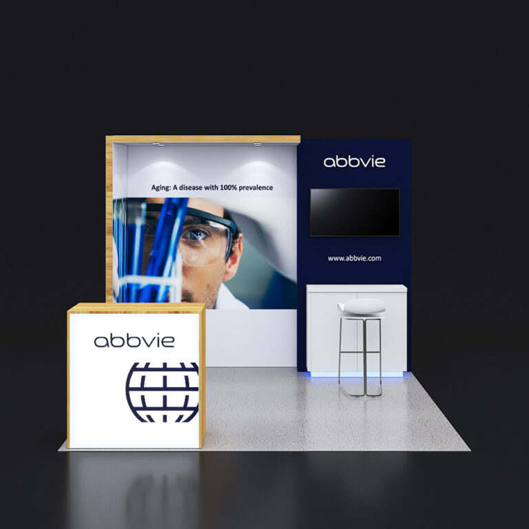 PE1010 23 — 10x10 trade show booth rental by Pure Exhibits