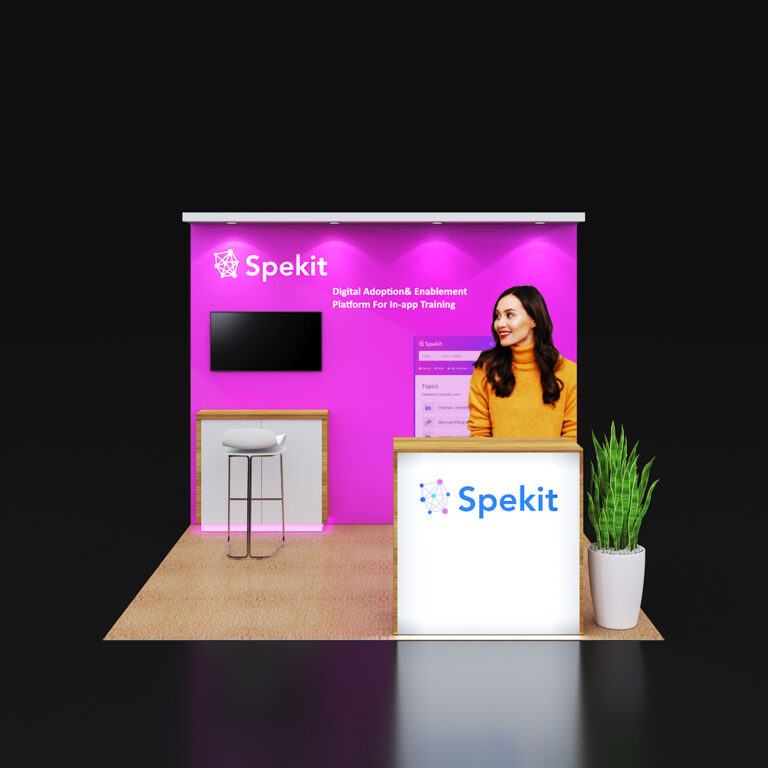 PE1010 27 — 10x10 trade show booth rental by Pure Exhibits