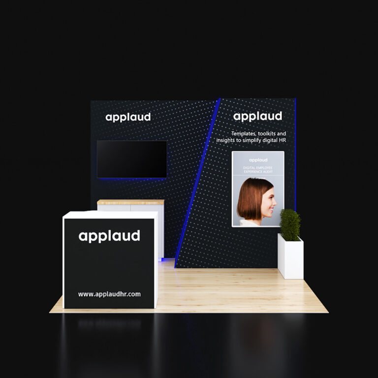 PE1010 28 — 10x10 trade show booth rental by Pure Exhibits