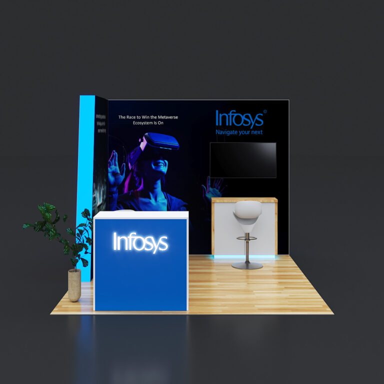 PE1010 29 — 10x10 trade show booth rental by Pure Exhibits