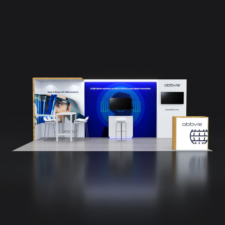 PE1020 27 — 10x20 trade show booth rental by Pure Exhibits