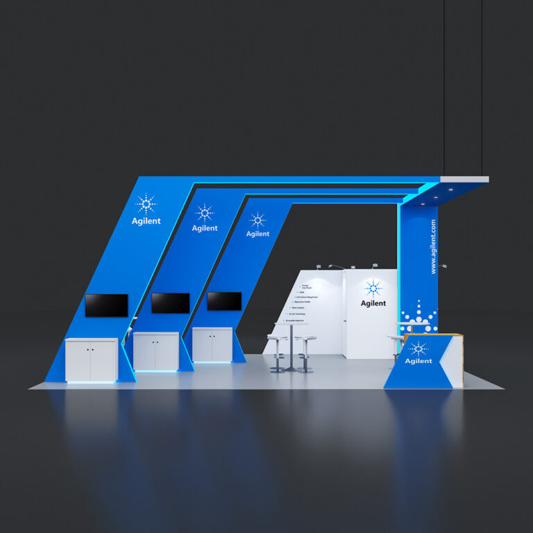 PE2030 28 — 20x30 trade show booth rental by Pure Exhibits